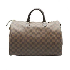Louis Vuitton Damier Ebene Canvas Speedy 35 Tote Bag N41523 145119404 - Picture 1 of 6