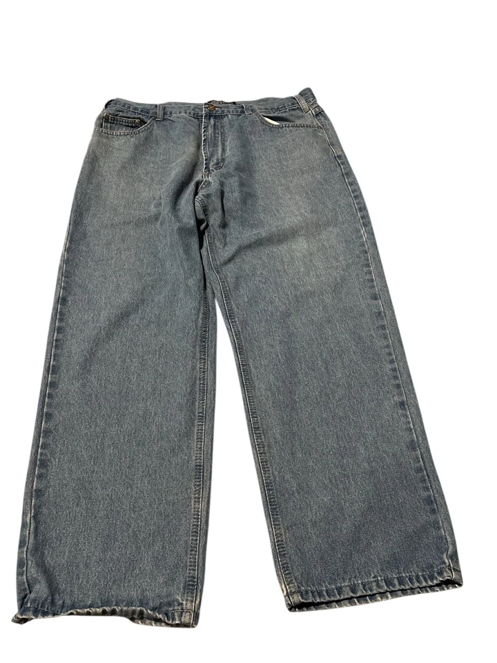 Jean relajado de lavado medio de denim azul para hombres Field & Forest Talla 38 x 29 Foto 1 de 4