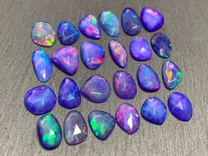 Lote de corte lateral grado AAA de 10 piezas tamaño rebanada ópalo de fuego Welo etíope para anillo - Imagen 1 de 2