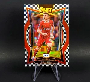 Diogo Jota 2024-25 Panini Select FIFA Soccer Black White Checkerboard Liverpool - Picture 1 of 13