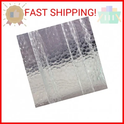 Revestimiento de cortina de ducha transparente con diseño de 10 calibres Adwaita, cubo de agua de plástico 3D transparente  Foto 1 de 2