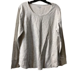 Old Navy Damen-Thermohemd grau meliert Langarm - Größe XL - Bild 1 von 4