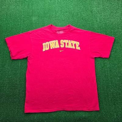 Camiseta Iowa State Cyclones Para Hombre Grande Roja Manga Corta De Colección Equipo Nike NCAA Foto 1 de 4