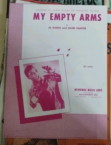 Jackie Wilson Sheet Music My Empty Arms 1961 Kasha Hunter - Picture 1 of 3
