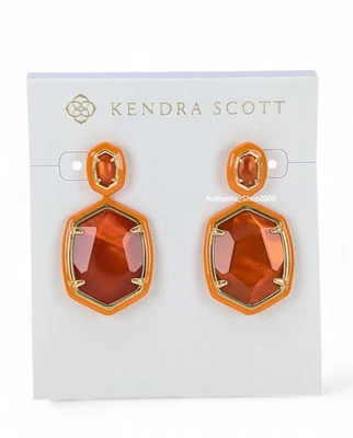 Nuevos Pendientes Colgantes 100% Marca KENDRA SCOTT Papaya Madreperla Nivel Daphne Foto 1 de 4