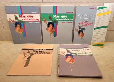 Abeka Spanish 2 Mas Que Vencedores 2A/2B, Vocab Manual, Teacher Guide/Test Key - Image 1 of 2