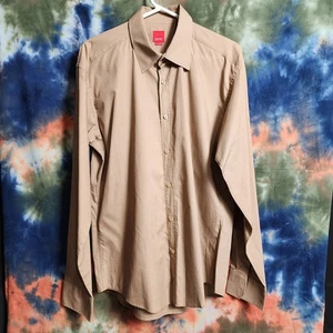 Esprit Brown Casual Dress Shirt Size L Vintage VGC Free Shipping Australia  - Picture 1 of 8