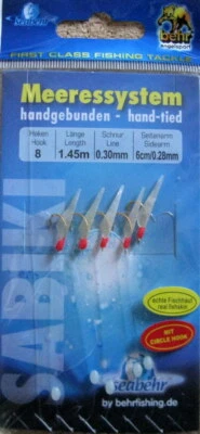 Heringsvorfächer Behr mit Circle Haken und echter Fischhaut 5 bzw. 6 Haken - Bild 1 von 4