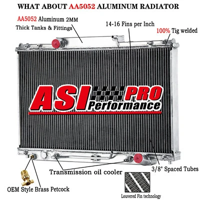 3 Row Aluminum Radiator For 1992-1997,1995 Lexus SC400 4.0L V8 Gas CC1306 — 第 1/4 张图片