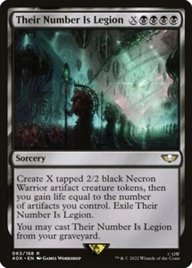 1x Their Number Is Legion - NM - Warhammer 40,000 - SPARROW MAGIC MTG - Picture 1 of 1