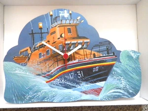 RNLI LIFEBOAT WALL CLOCK. NEW AND BOXED.LIFE BOAT - Picture 1 of 1
