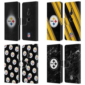 OFFICIAL NFL PITTSBURGH STEELERS ARTWORK LEATHER BOOK CASE FOR SONY PHONES 1 - Picture 1 of 10
