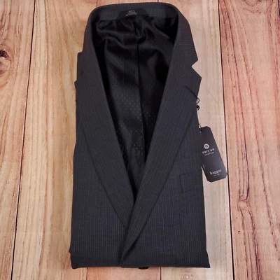 Chaqueta Haggar Para Hombres 44L Gris Oscuro Blazer Sistema de Traje NUEVO Foto 1 de 4