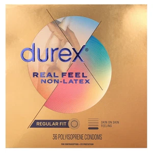 Real Feel Non-Latex, Regular Fit, 36 Polyisoprene Condoms - Picture 1 of 3
