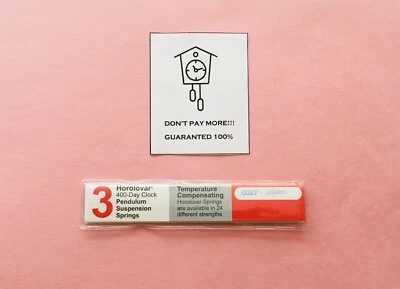 400 Day / Anniversary Clock .0023”- .058 mm-Suspension Spring / Wire - Horolovar