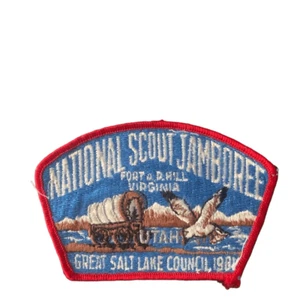 Vintage Boy Scouts Great Salt Lake Council 1981 National Scout Jamboree Utah Pat - Picture 1 of 13