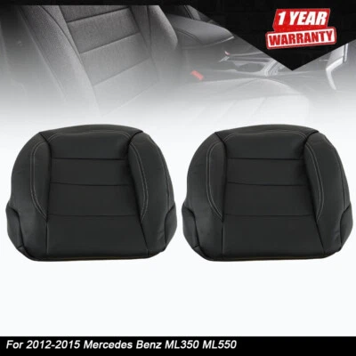 New Bottom Perforated Leather Seat Black For 2012-2015 Mercedes Benz ML350 ML550 - Image 1 of 4