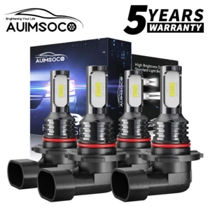 For Chevrolet Caprice 1987-1989 1990 6000K LED Headlight High & Low Beam Bulbs - Picture 1 of 14