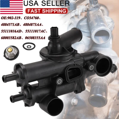 Thermostat Housing Assembly for 2009-2020 Dodge Journey 2008-2014 Avenger 2.4L - Image 1 of 4