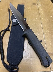 VINTAGE/DISCONTINUED COLD STEEL SRK CARBON V FIXED BLADE KNIFE-W/SHEATH-USA-🇺🇸 - Picture 1 of 9