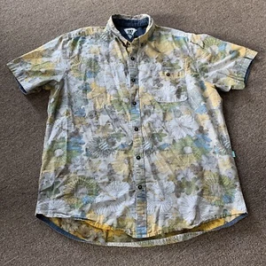 Vissla Hemd Herren Extra Large Floral All Over Mehrfarbig Knopfleiste Kurzarm - Bild 1 von 7