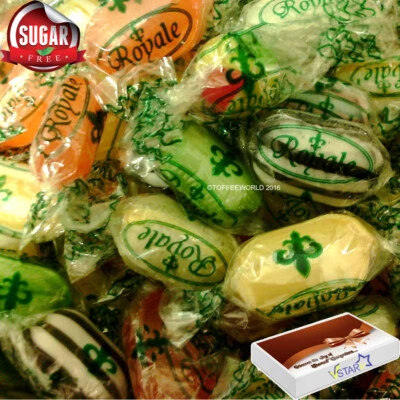 ROYALE SUGAR FREE Sweets Retro Pick N Mix Hard Boiled Wrapped Sweets 250g-6kg - Image 1 of 2