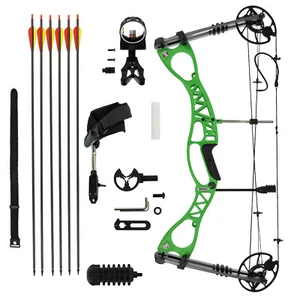 DRAKE Pathfinder Green Complete - 40-65 libbre - set arco composto arco adulti - Foto 1 di 33