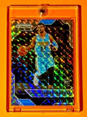 Jamal Murray RARE MINT SILVER REFRACTOR ROOKIE CARD PANINI PRIZM MOSAIC RC! - Image 1 of 4
