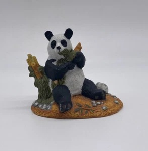 Royal Heritage Ceramic Panda With Bamboo Figurine - Picture 1 of 8