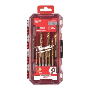 Milwaukee Impact Drill Bit Set x10 Red Hex Titanium - Picture 1 of 15