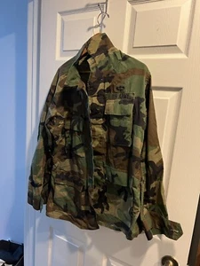 Camouflage Shirt / BDU - Medium / Regular 8415-01-084-1647 SEABEES Embroidery - Picture 1 of 3