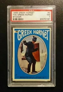 1966 THE GREEN HORNET #3 STICKER. PSA GRADED 7 NEAR MINT. BRUCE LEE SET - Picture 1 of 1