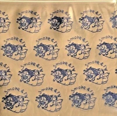 100 SMALL POLYBAGGIES 1515 1.5' X 1.5'  MINI RESEALABLE HIGH QUALITY SMOKE & FLY - Image 1 of 4
