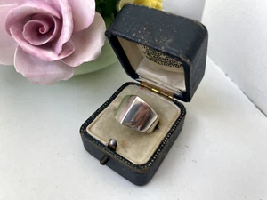 GORGEOUS VINTAGE MODERNIST 925 SOLID STERLING SILVER ABSTRACT RING SIZE N 6.75 - Picture 1 of 16
