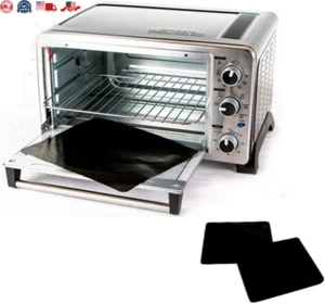 CONFEZIONE DA DUE Tostapane 100% Antiaderente 11" Politetrafluoroetilene Fodera Forno. Finale - Foto 1 di 2