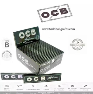 CARTINE OCB NERE PREMIUM KING SIZE LUNGHE SLIM DA 50 LIBRETTI - Foto 1 di 3