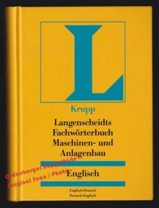 Langenscheidts Fachwörterbuch Maschinen- und Anlagenbau ENGLISCH  - Krupp Förder - Bild 1 von 4