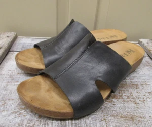 Korks Kork Easy Sandale schwarz Leder Slipper Pantolette Größe 8 - Bild 1 von 12