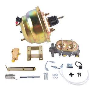 Front Power Disc Brake Conversion 8 Inch Dual Booster for Chevrolet BelAir 55-57 - Picture 1 of 15