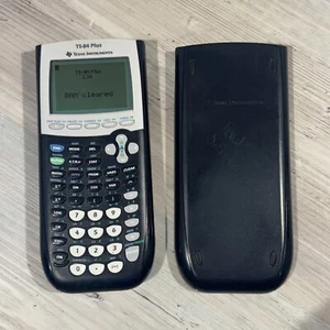 Calculadora gráfica Texas Instruments TI-83 Plus con cubierta - Probada - Imagen 1 de 15