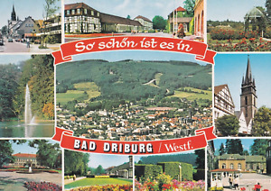 AK Deutschland Bad Driburg Stadtbild Kirche Dom Kurhaus Brunnen Landschaft !!!