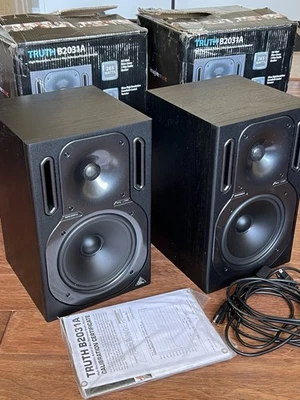 Pair Behringer Truth B2031 Active 2-Way Reference Studio Biamp Monitor Speakers - Image 1 of 4