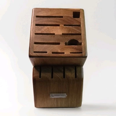 WUSTHOF 17 Slot Knife Block Beechwood Excellent  Condition  - Image 1 of 4