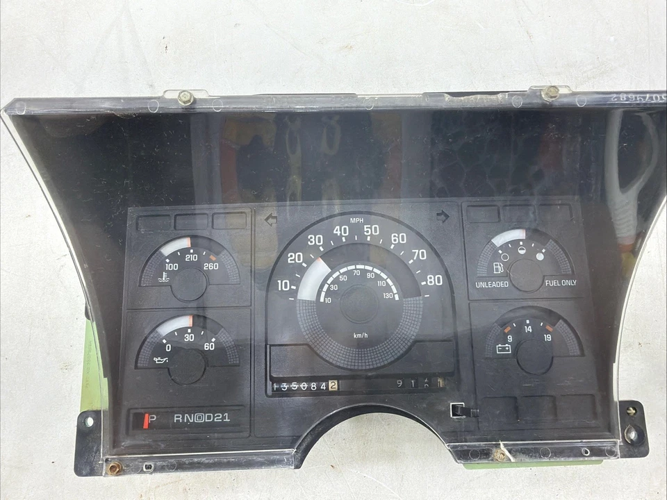 Chevy C1500 C2500 GMC Chevrolet 1988-1994 cuadro de instrumentos calibre OEM sin probar Foto 1 de 4