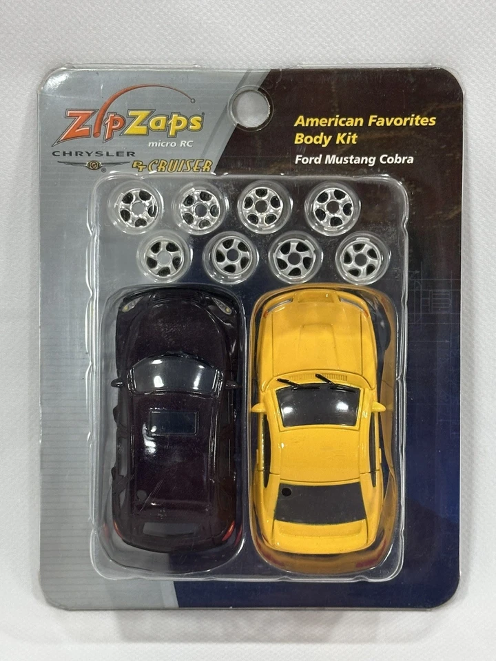 ZipZaps Micro RC American Favorites Body Kit Ford Mustang Cobra & PT Cruiser-New - Image 1 of 4