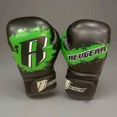 REVGEAR боксерские перчатки 8 унций зеленый и черный MMA бокса экономии - Изображение 1 из 4