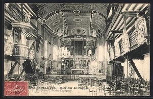 CPA Espelette, Intèrieur de l´Èglise 1907 - Picture 1 of 2