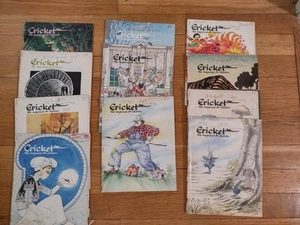 Lot Of 11 Cricket Magazine For Children Vintage 1980s *READ* - Foto 1 di 4