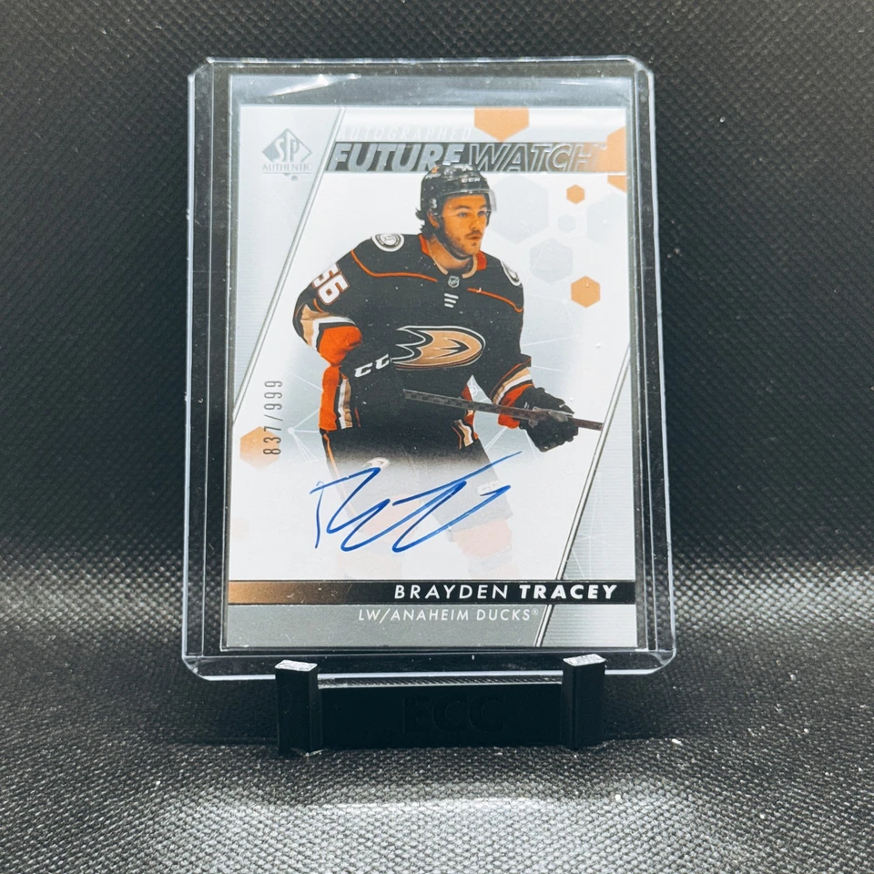 2022-23 SP Authentic - Brayden Tracey Future Watch Auto Rookie RC /999 #110 - Image 1 of 2