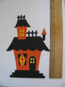 Papel troquelado HALLOWEEN CASA EMBRUJADA HECHO A MANO NUEVO #2 - Imagen 1 de 1